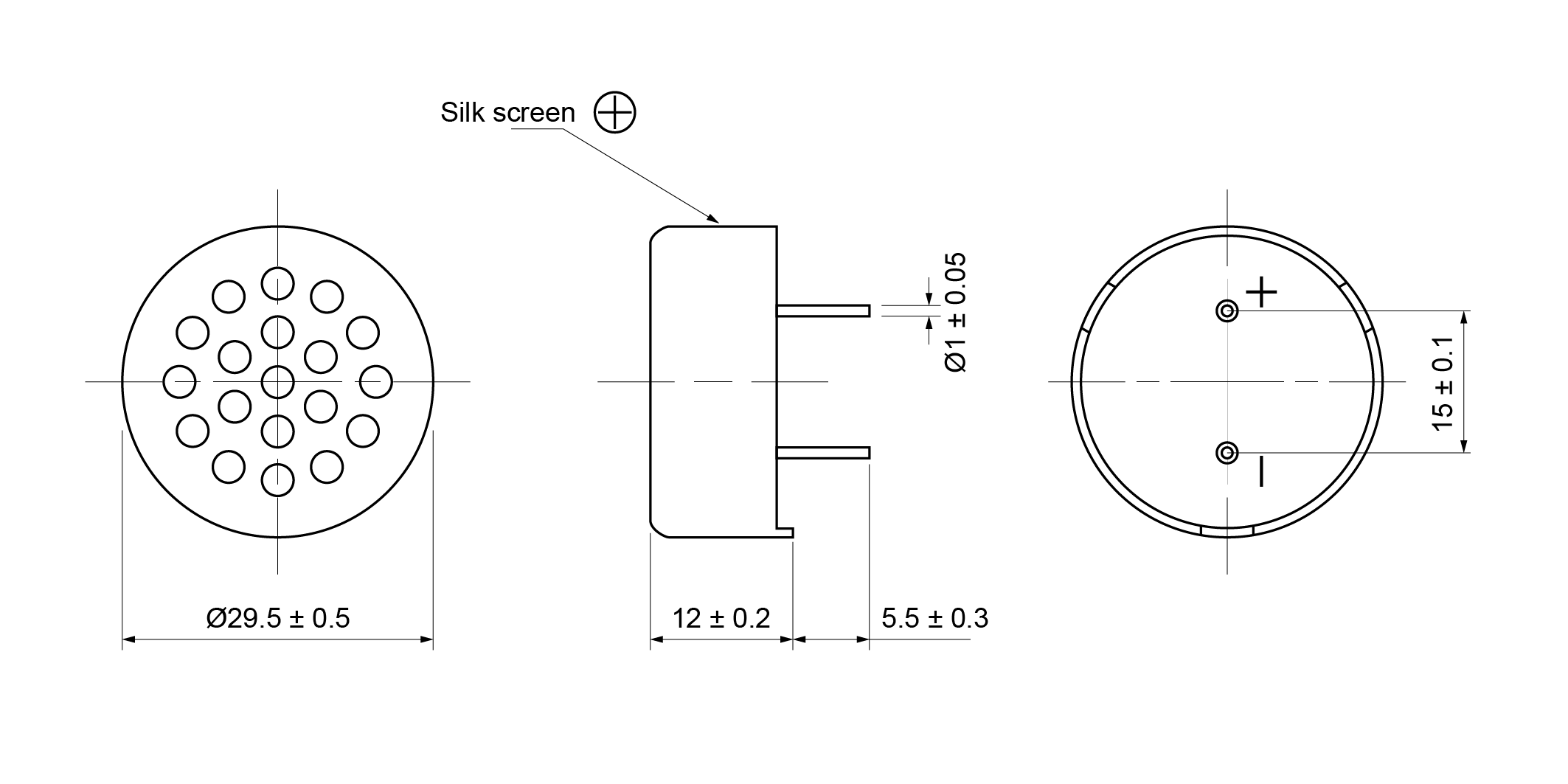 OSR30R-12A0.1W8A-P Mechanical Drawing